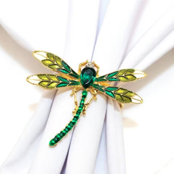 ๐50% OFF/3+...Green Dragonfly Brooch/Pendant - Picture 1 of 10